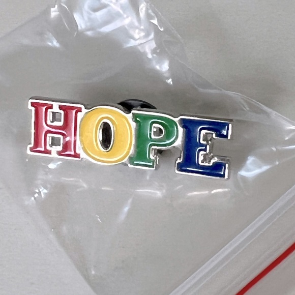 🐳Tiny HOPE pin brand new in package! - Picture 1 of 2
